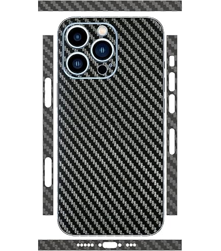 Skin In Vinile 3M Per IPhone 14 Plus, Pellicola Protettiva Per Retro E Lati, Effetto Carbonio Nero, Antigraffio, Facile Applicazione - 3