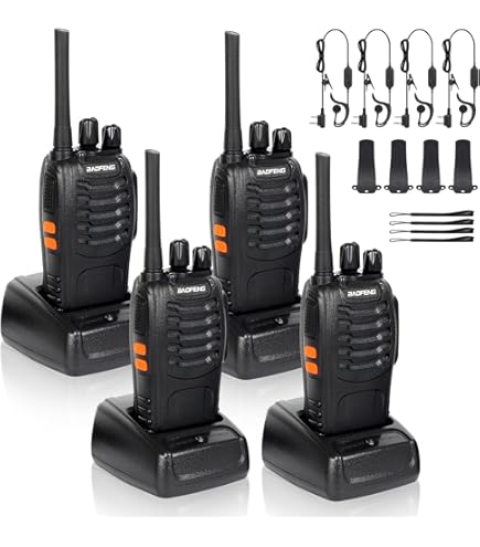 Talkie Walkie Double Bande GT-82, Radio Portable Longue Portée VHF UHF