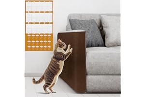 alophoty Griffoir Chat Canapé Marron - 300x40cm Protection Canape Chat Anti Griffe, Durables, Adapté aux Chats, Facile à Installer pour Les Propriétaires de Chats