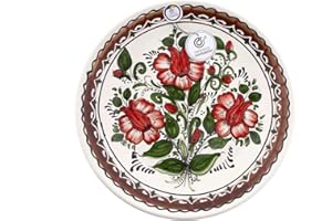 CR CERAMICA RAMBLEÑA CERÁMICA RAMBLEÑA | Plato Decorativo para Colgar en Pared | Plato de cerámica | Plato de Pared | Plato Pared Modelo D33 | 100% Decorado a Mano | 35x35x5 cm