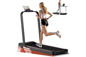 ‎UMAY UMAY Walking Pad mit Steigung 15%, 10KM/H Laufband für Zuhause mit Steigung und Geräuscharmer Motor, Laufband Schreibtisch Max. Unterstützung 136KG