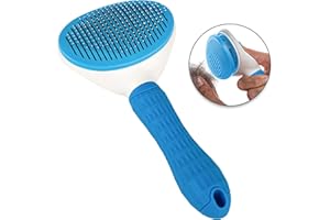 ‎LINUMA LINUMA® Dog Brush, Fur Wonder Brush Dog, Dog Accessories, Cat Accessories, Pet Brushes, Long Hair and Short Hair Fur Brush, Cat Hair Brush, Grooming & Claw Care, Cat Comb (Blue)