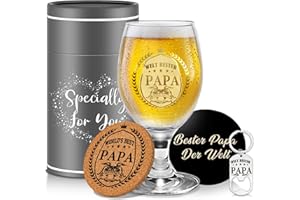 Yalucky Cadeau Papa Cadeau Fete Des Peres Personnalisé Anniversaire Papa Verre a Biere Original Bonne Fete Papa Idee Cadeau Fête Des Pères Noel Pour Papa Cadeau Anniversaire Homme