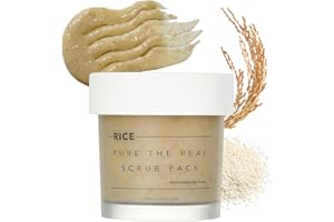 ‎THANKYOU FARMER THANKYOU FARMER Rice Pure The Real Scrub Pack 100ml - Wärmendes Peeling-Gesichtsscrub, koreanisches Peeling mit koreanischem Reis, Kleie und Mehl