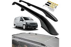 ‎CHROMEMASTER CHROMEMASTER Dachreling Dachträger Kompatibel mit Mercedes Vito/V-Klasse W447 Long 2014+ | Zur Befestigung der Dachgepäckträger, Dachboxen oder Dachfahrradträger | Konstruktion aus Alu