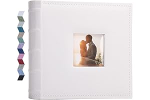 Vienrose Album Foto 10x15 cm, 200 Tasche, Album Fotografico di copertura in lino, per Orizzontali Foto, Matrimonio, Bambin, Famiglia