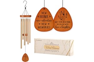 LEEBBSIN Housewarming Gifts New Home, House Warming Wind Chime, New Home Gifts for Women, Men, Couple, New Homeowner, Friend, Coworker, New House Gift Ideas for First Home, New Apartment