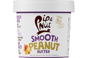 ‎PIP & NUT Pip & Nut - Cremige Erdnussbutter (1kg), Kein Palmöl, ohne Zuckerzusatz, ein natürliches Produkt, vegan und einzelner Ursprung Hi-Oleic Erdnüsse