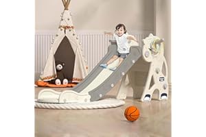 FuGuiB Kids Slide, Slide Moonlight White，Freestanding Slides,Indoor Slide,Toddler Slide,Slide For Toddlers Age 1-3,Baby Slide,Cardboard Slide