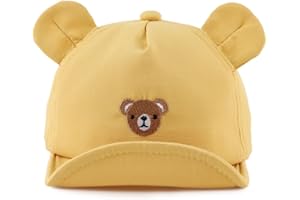 MniJiza Oso Gorra de Béisbol Gorra De Sol Bebe Niña Niño Primavera Verano 3-18 Meses