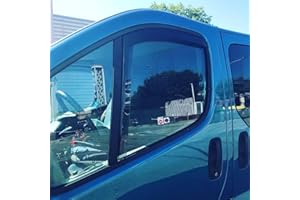 AC WOW 2x Deflectores de Aire Compatible con Renault Trafic (tipo X83) 2001 - 2014 (MK2) Opel Vivaro Primastar Derivabrisas protección sol lluvia nieve viento Vidrio acrílico PMMA de primera calidad