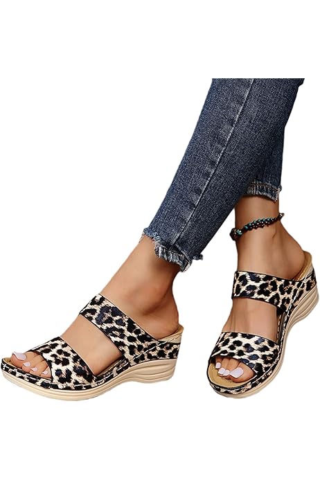 clarks leopard print sandals