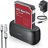 ORICO Sabit Disk Yerleştirme İstasyonu, 22TB USB 3.0 Sabit Disk Muhafazası 2.5/3.5 in&ccedil; SSD/HDD i&ccedil;in 5Gbps Hızlı İletim, 12V/2