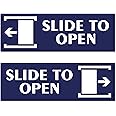SIGN EVER Slide to Open Sign Board for Office Bank Hospital Shopping Mall Shop Waterproof Signage Boards L x H 30 Cm x 10 Cm Pack of 2