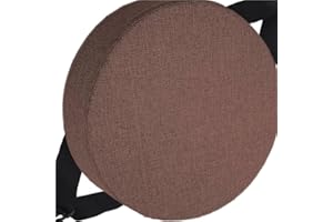 HKJGNH Cuscino rotondo per sedia Ufficio con fibbia antiscivolo, 25/28/40/35/30/45/50cm, 3/5/8 Spessori, cuscino rotondo per sedia da pranzo per sedie da Cucina, sgabelli giardino, interni, casa(Color 8,30x3