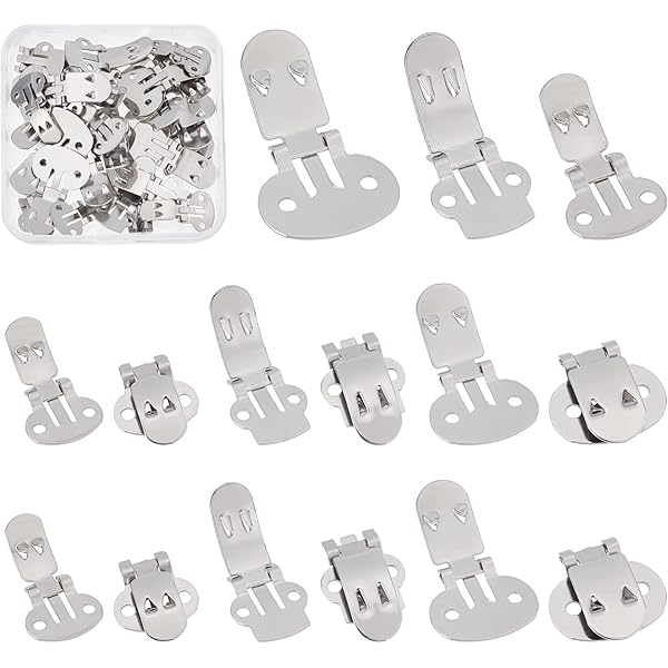 Lot De 20 Clips Décoratifs Métal Pour Chaussures – Plats, Vierges – DIY Customisation Chaussures, Vêtements, Accessoires