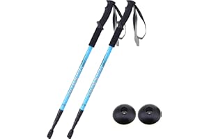 2 X Hikehobby® Antishock With Handle Trekking Walking Hiking Stick Pole