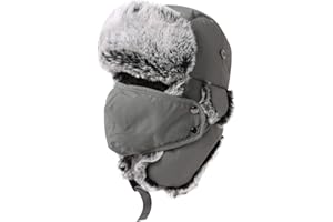 Comhats Męska wodoodporna czapka lotnicza, zimowa ciepła czapka futrzana czapka traperska czapka futrzana czapka zimowa