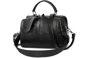 DEEVORCA Moda Mujer Bolso de Mano Ligero Bolso Bandolera con Manija Superior para Viajes Compras Trabajar Casuale Diario Vacaciones Bolso de Señoras Suave PU Cuero Bolsa Mensajero