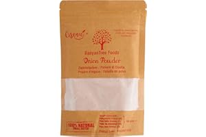 BanyanTree Foods Poudre d'oignon| Oignons moulus | Onion Powder 100g | 100% pur à partir d'oignons délicatement séchés | All Natural | Vegan