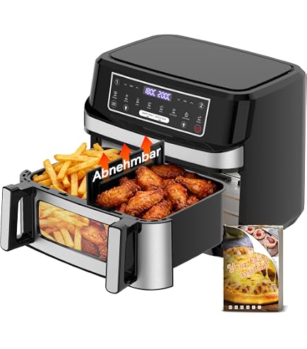 ProfiCook Friteuse à Air Chaud PC FR 1239 H 5,5L XXL - Inox 1400W Écran Tactile