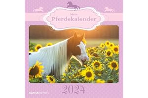 ‎ALPHA EDITION Mein Pferdekalender 2024 - Broschürenkalender 30x30 cm (30x60 geöffnet) - Kalender mit Platz für Notizen - Bildkalender - Wandplaner - Wandkalender