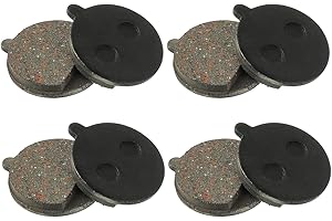 HUAREW 4 Paia Pastiglie Monopattino Elettrico per KUGOO M4/M4 Pro, Pastiglie Freno Semi-Metallo per Monopattino Elettrico Pastiglie, Freno Semi-Metallo Disco Pastiglie Bici Rotonde
