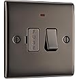 BG Electrical Switched Fused Connection Unit with a Power Indicator, Black Nickel, 13 Amp