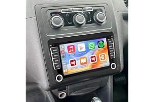 Android 14 2 DIN bilradio för VW CADDY 2003-2018 2019 2020 med och utan trådlös Carplay Android Auto Double Din Radio 7" peks