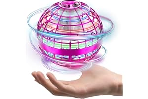 Zookao Flying Spinner Boule Volante Lumineuse Magique Mini Drone Enfant, Cadeau Noel Jouet Garcon Fille Enfant 6-18 Ans, Flying Boomerang Ball 2022 Nouveau hand spinner Jeux Extérieur Intérieur Enfant