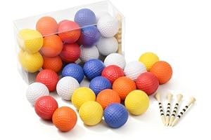 REYSHIN 20 Stück Schaumstoff Golfbälle 42mm Weich Golf Trainingsbälle für Indoor oder Outdoor Training,Leicht Und Stoßfest, Realistisches Gefühl und begrenzter Flug,Echte Spin and Feel
