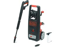 Black+Decker 1300W 100 Bar Electric Pressure Washer for Home, Garden & Cars, Orange/Black - PW1370TD-B5, 2 Years Warranty