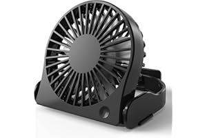 COMLIFE Tragbarer USB Ventilator, USB-betriebener persönlicher Ventilator - Kleiner Tischventilator für Zuhause, Büro, Reisen usw., leistungsstarker und leiser Betrieb