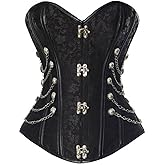Martya Vintage Gothic Steampunk Corsage Top Sticks Bustier Corset Plus Sizes