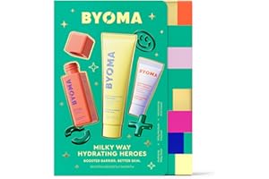 BYOMA Milky Way Hydrating Heroes (3-Piece Kit) – 30ml Milky Toner, 60ml Milky Moisture Cleanser, 15ml Moisturizing Rich Cream | Protects & Maintains Skin Barrier