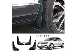 CDEFG Compatible avec Toyota RAV4 2019-2024 2025 Garde-boues Avant et arrière en Plastique Anti-Boue Garde-Boue Anti-éclaboussures 4 pièces Accessoire de Voiture
