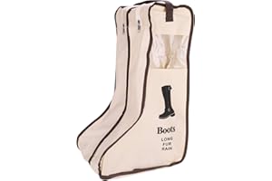 IBLUELOVER Dustproof Portable Short Long Boot Bag Waterproof Boot Storage Bags with Transparent Window Foldable Boots Cover Protector Bag Hunting Hiking Fishing Boot Carry Bags
