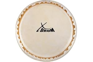 XDrum Bongo Fell 6" - Natur-Fell für Bongo-Trommel - Durchmesser: 6 Zoll (ca. 152 mm) - Natur