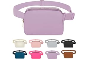 INVOOL Bauchtasche Gürteltasche für Damen und Herren, Wasserdicht Fanny Pack mit Verstellbarem Riemen & Reißverschluss, Crossbody Bag für Outdoor Sport Laufen Reise Fahren Wandern