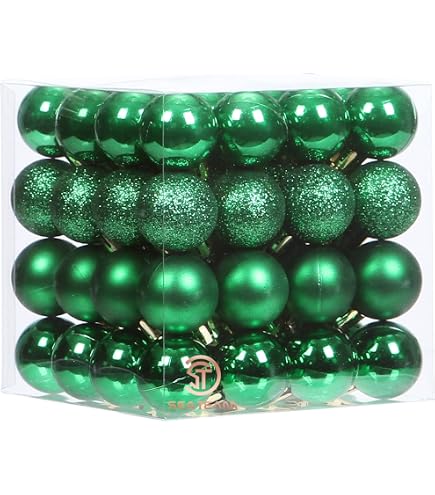 Boules De Noël Argentées - Lot De 100 Boules Brillantes En Plastique (diamètre 6 Cm) - Avec Boîte De Rangement