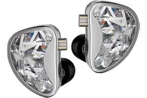 EZ EAR EZEAR KZ AS24 in Ear Headphone,12 BA Units on Each Side Wired Earphone, KZ Monitor HiFi IEM Earbuds Earphone,Musicians IEM Upgrade Deep Bass Suitable for Bass Vocals Pop Folk ACG (Silver, without mic)