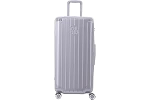 GYL Intemporelle, Valise Soute Rigide, (80 x 37 x 41 cm) - 4,5Kg - 115L - Polycarbonate - Sérrure TSA - Garantie à Vie, Argent