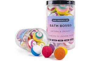 PICKMORA Bath Bombs Gift Set, 15PCS Bath Bombs for Women, 100% Natural Spa Experience, 5 Luxurious Scents, Best Gift for Mother’s Day