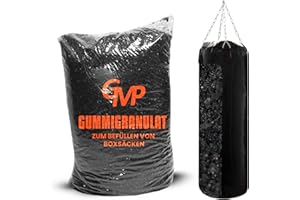 ‎GMP GMP 10 bis 120 Kg Boxsackfüllung Gummigranulat Füllmaterial für Boxsack Boxbirne Wandschlagkissen Makiwara Maisbirne Boxbirne Schlagbirne Trittsack