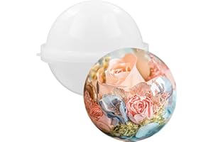 FUNSHOWCASE 5inch Extra Large Sphere Ball Silicone Mold for Epoxy Resin, Candle Wax, Homemade Soap, Bath Bomb, Concrete, Cement, Plaster