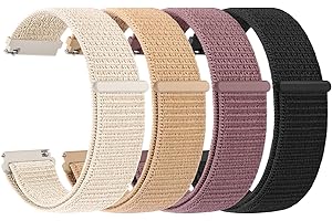 Amzpas Nylon Uhrenarmband 22mm 20mm 18mm Armband mit Schnellverschluss, Klettverschluss und Schnellverstellung Geflochtenes Uhrenarmbänder, Universelles Ersatzarmband für Smartwatch Traditionelle Uhr