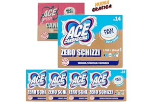 GENERICO ACE CANDEGGINA GREEN MONODOSE Pack 4 Confezioni da 14 tabs (Nuova Grafica a seconda della disponibilità di magazzino)