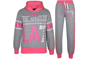 A2Z4KIDS A2Z – 4 Kids® Niños Niñas Chándal los ángeles LA7 impresión sudadera con capucha y parte inferior Jog traje 7 8 9 10 11 12 13 años