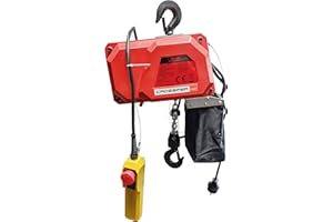 CROSSFER GMBH CROSSFER Elektrischer Kettenzug BDH-300, Hubkraft 300 Kg, Kettenlänge 10 Meter, Automatische Endabschaltung oben und unten, Handbedienung mit Not-Aus Funktion, Elektrokettenzug mit 230V Motor
