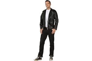 FUN COSTUMES Adult Grease Authentic T-Birds Jacket Fancy Dress Costume Small